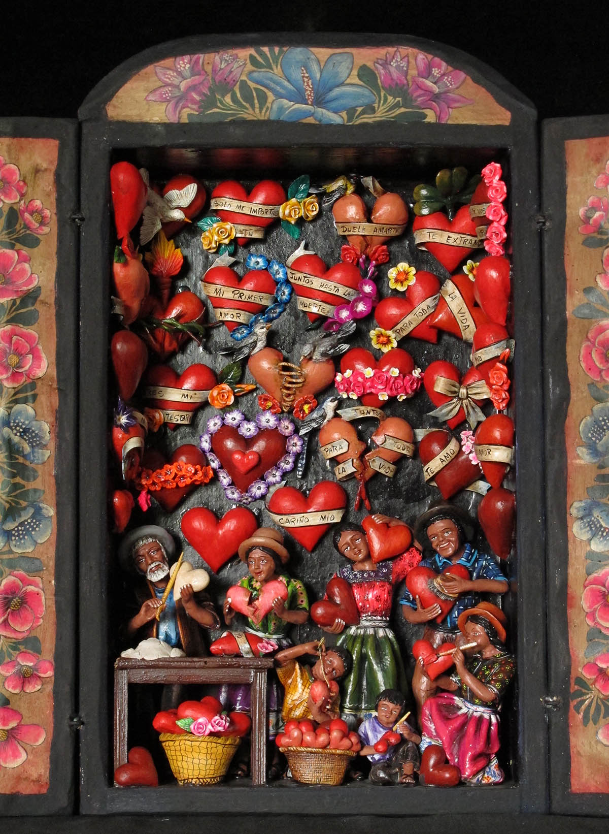Taller de Corazones (Valentine Workshop) Retablo (version 6)