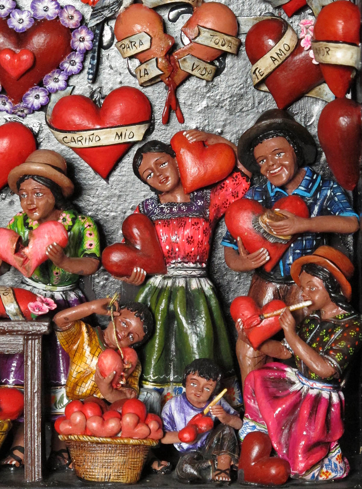 Taller de Corazones (Valentine Workshop) Retablo (version 6)