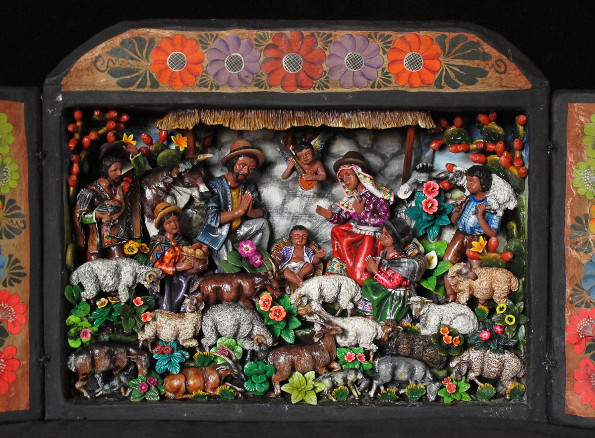 Nacimiento Campesino (Peasant Nativity) Retablo