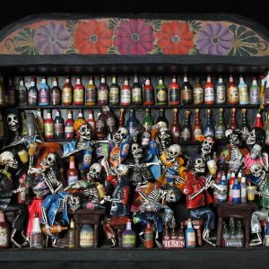 Cantina de los Muertos (Cantina of the Dead) - Retablo