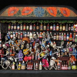 Cantina de los Muertos (Cantina of the Dead) - Retablo (version 3)