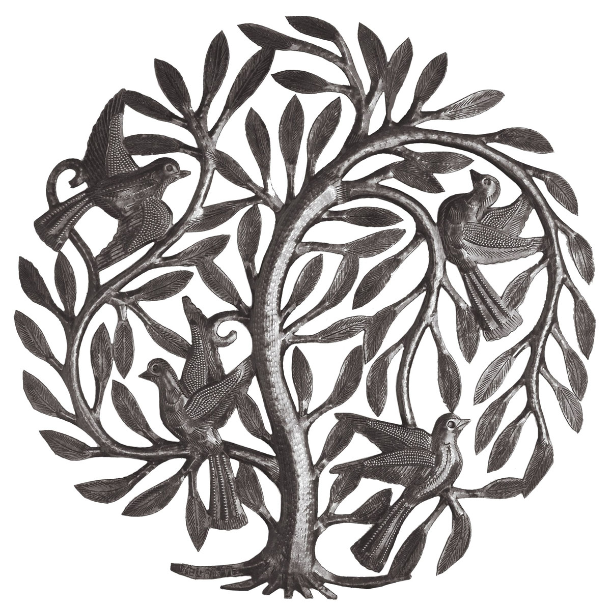 Four Birds in a Weeping Tree 