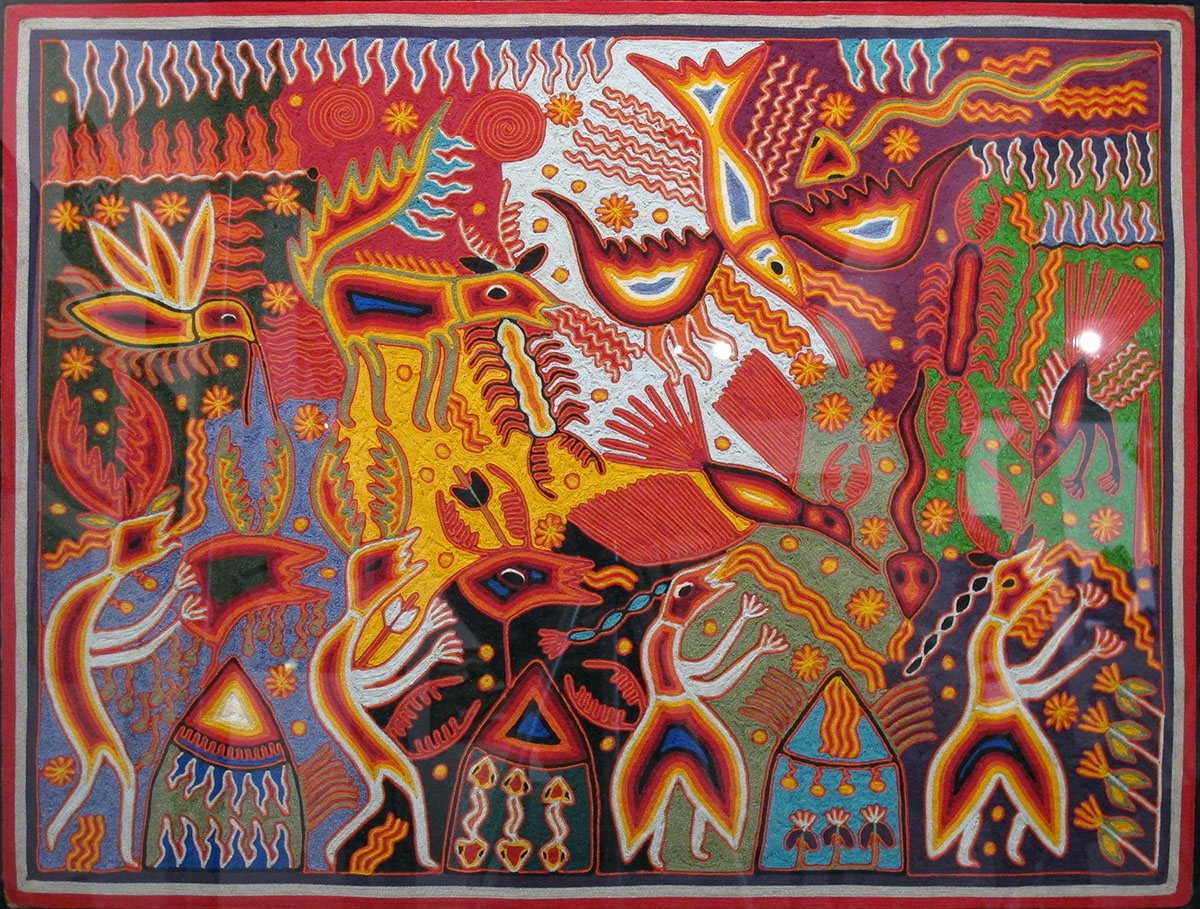 The Gods' Meeting in the Desert - Yarn Painting