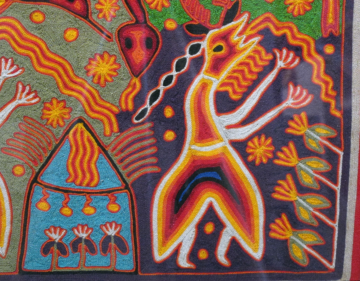 The Gods' Meeting in the Desert - Yarn Painting