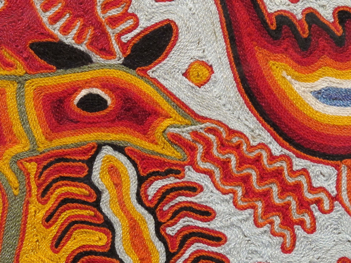 The Gods' Meeting in the Desert - Yarn Painting