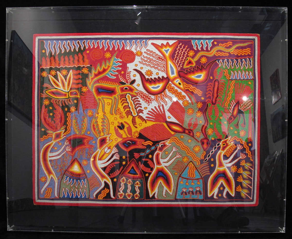 The Gods' Meeting in the Desert - Yarn Painting