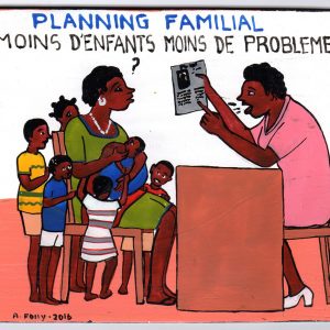 "Planning Familial" Mini Signboard
