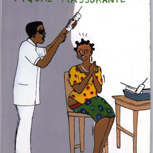 "Infirmier Diplomé D'Etat. Piqure Rassurante" Mini Signboard