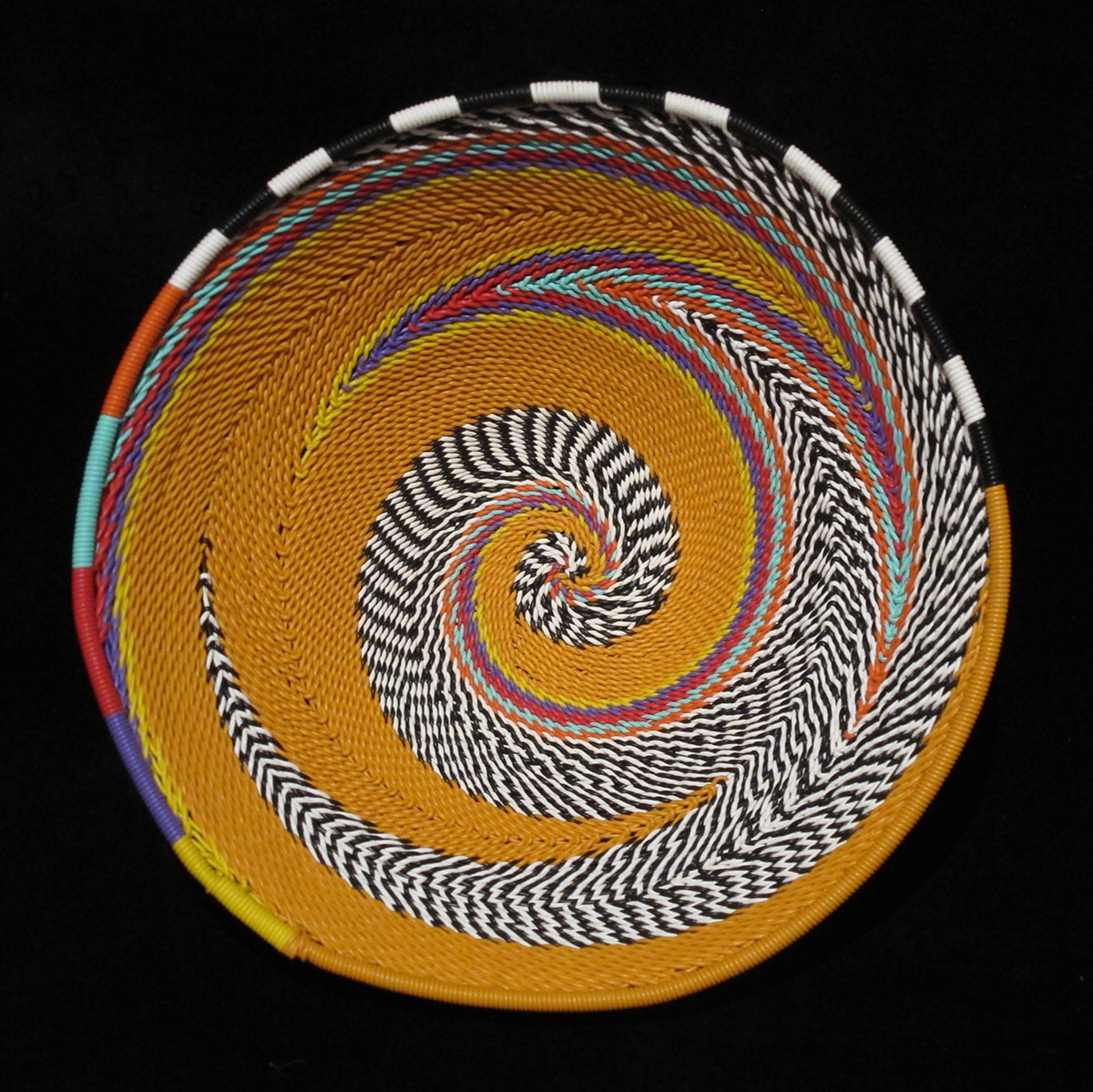 Imbenge Zulu Telephone Wire Basket (bowl shape)