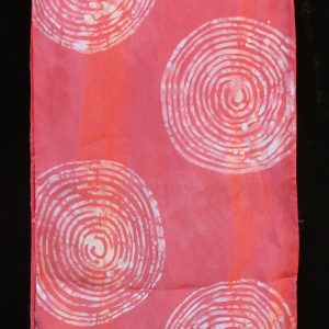 Batik Scarf on Silk by Gasali Adeyemo