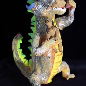 Hungry Dinosaur - Vintage Sculpture