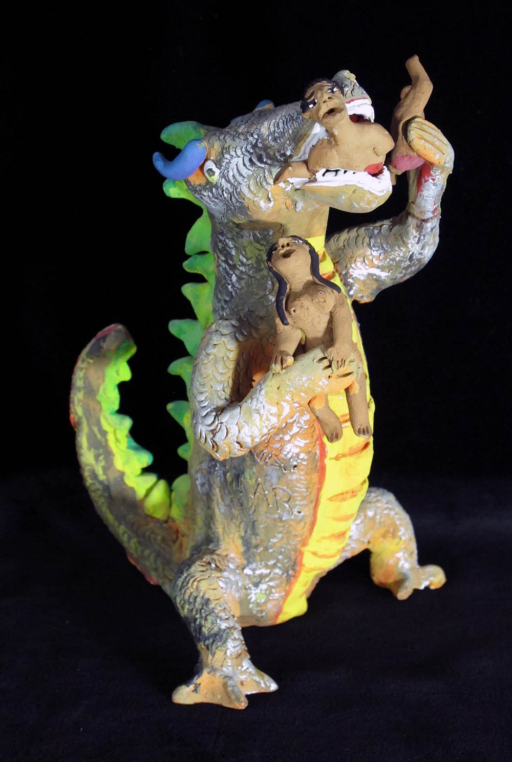 Hungry Dinosaur - Vintage Sculpture