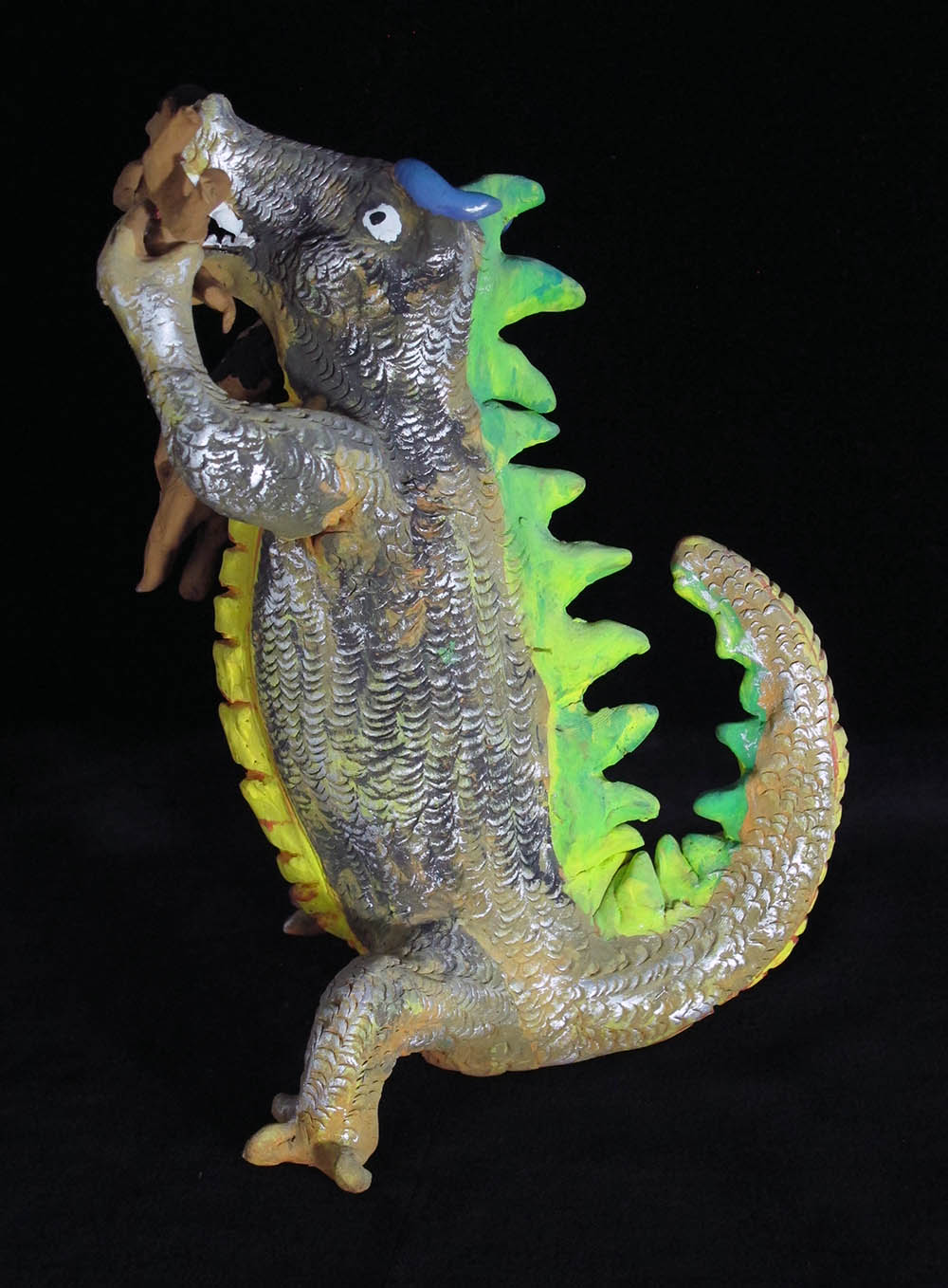 Hungry Dinosaur - Vintage Sculpture
