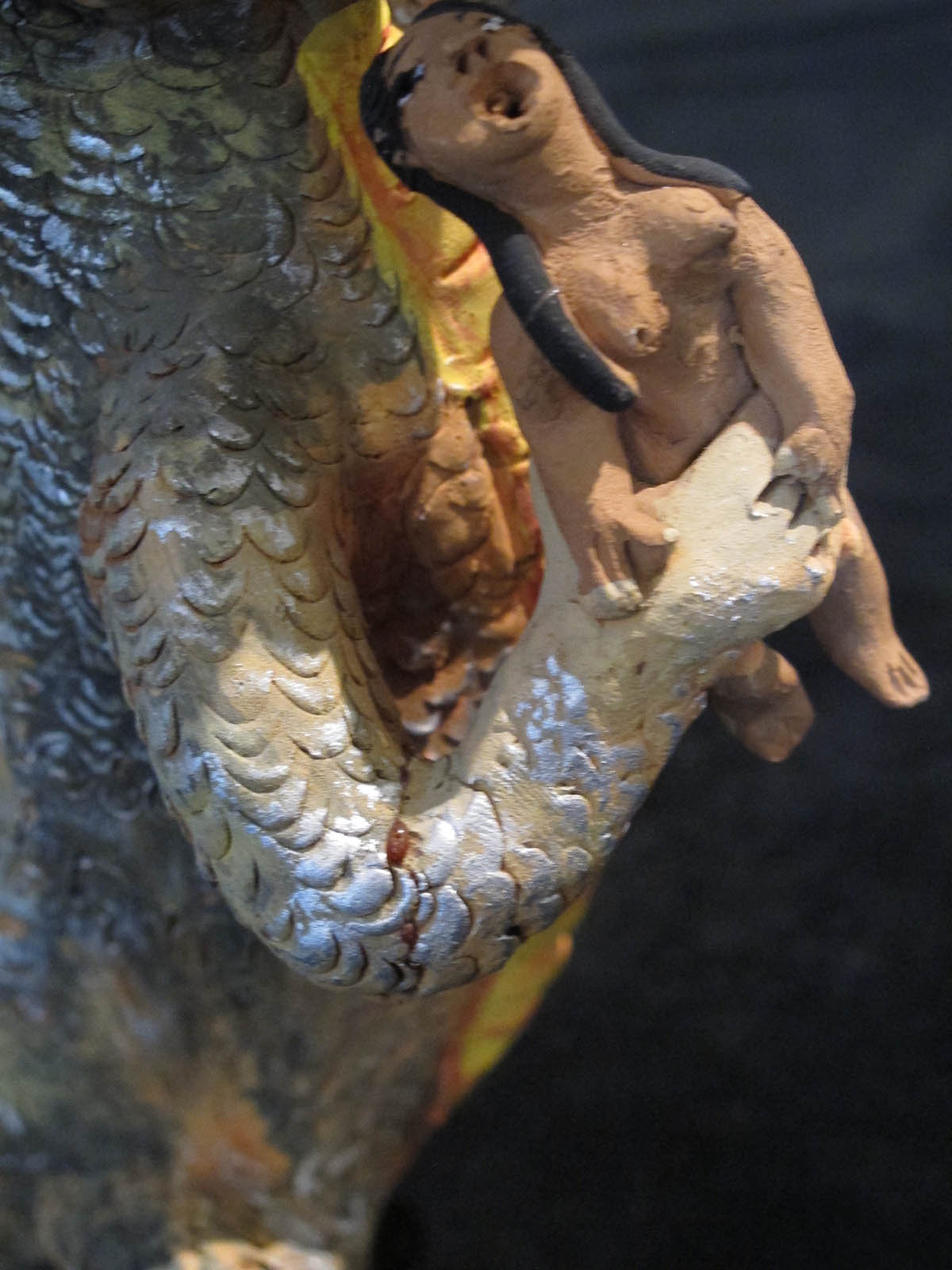 Hungry Dinosaur - Vintage Sculpture