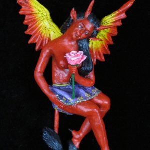 Diabla con Rosa - Retablo Ornament