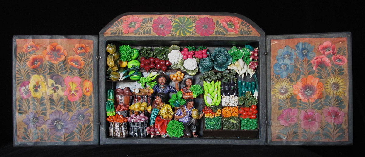 Mercado de las Verduras (Produce Market) Retablo