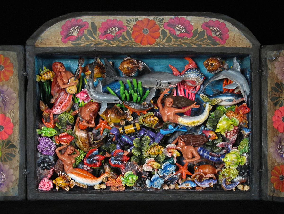 Bajo el Mar (Under the Sea) Retablo