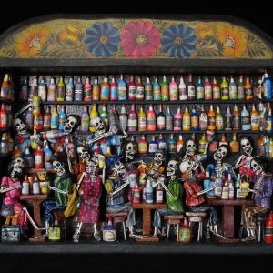 Cantina de los Muertos (Cantina of the Dead) - Retablo