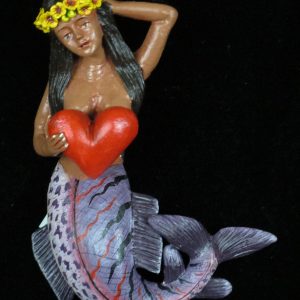 La Sirena con Corazon - Retablo Ornament