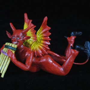 Devil with Pan Pipes Retablo Ornament