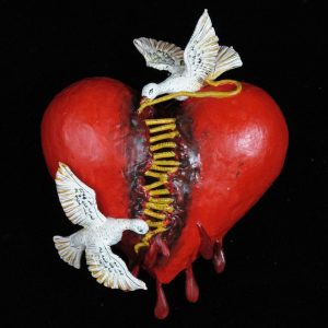 Repairing a Broken Heart - Retablo Ornament