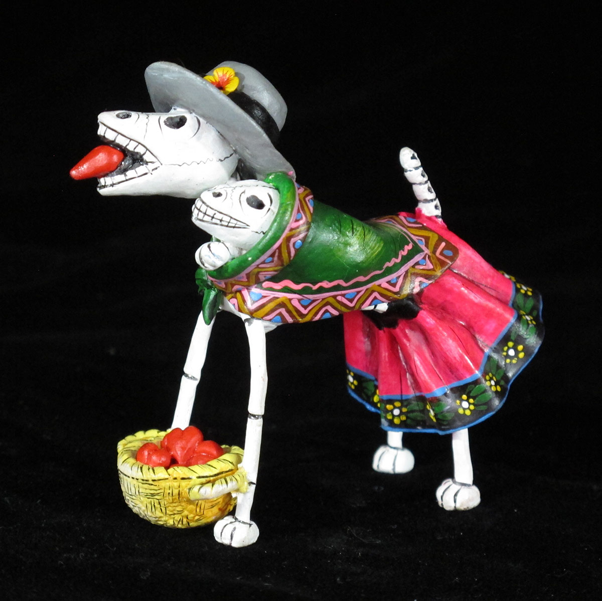 Heart-seller Dog of the Dead - Retablo Figure