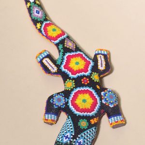 Gecko - Huichol Beaded Sculpture