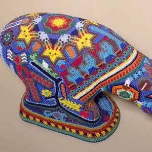 Bear - Huichol Beaded Sculpture