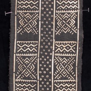 Bogolanfini Noire - Mud-cloth scarf by Habibou Coulibaly