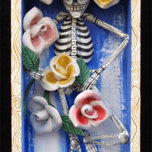 La Calavera con Flores - Retablo