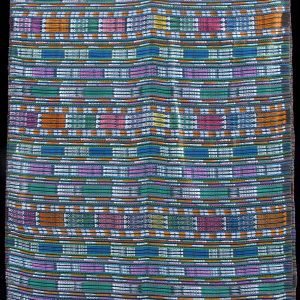  Jaspé Cotton and Synthetic Ikat "Corté" Skirt Fabric