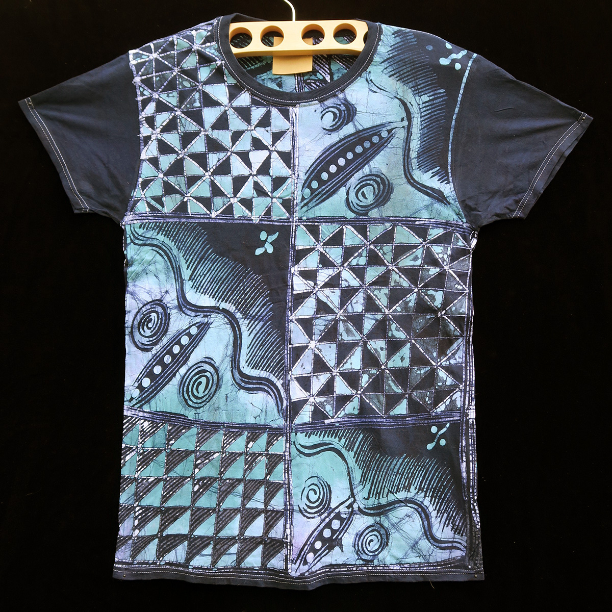 Batik T-shirt by Gasali Adeyemo - Medium