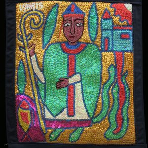 Damballa (St. Patrick) - Vodou Flag