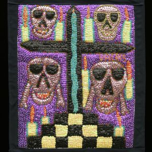 Four Ghedes - Vodou Flag