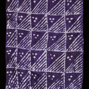 Batik Scarf on Silk by Gasali Adeyemo