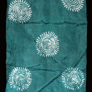 Batik Scarf on Silk by Gasali Adeyemo