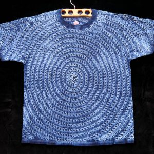 Indigo Tie-dye T-shirt by Gasali Adeyemo - Extra Large