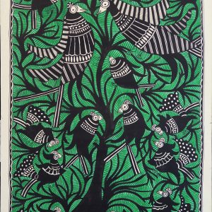 Birds in a Green Tree