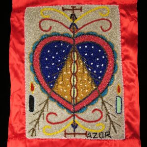Erzulie Freda Beaded Vodou Flag