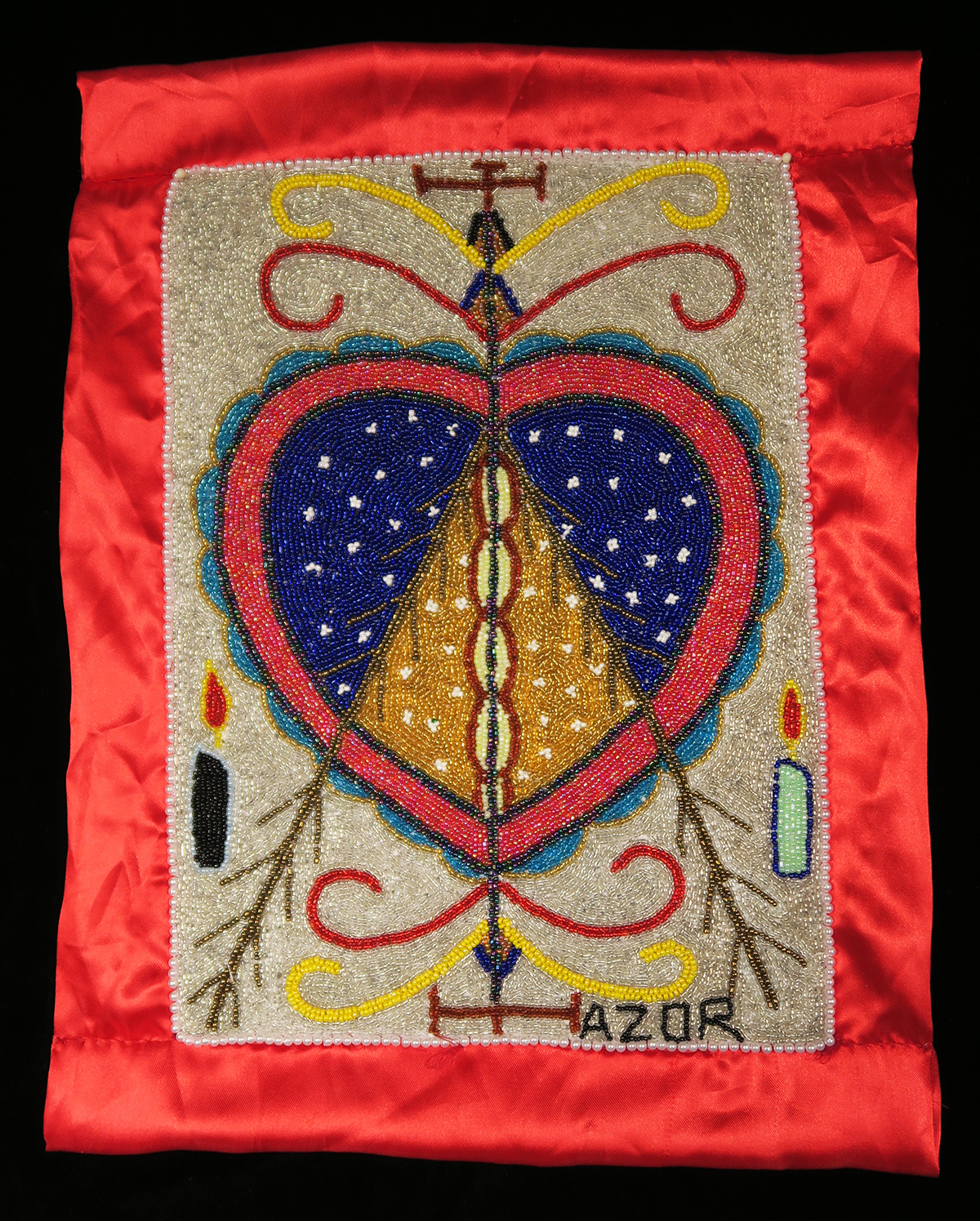 Erzulie Freda Beaded Vodou Flag
