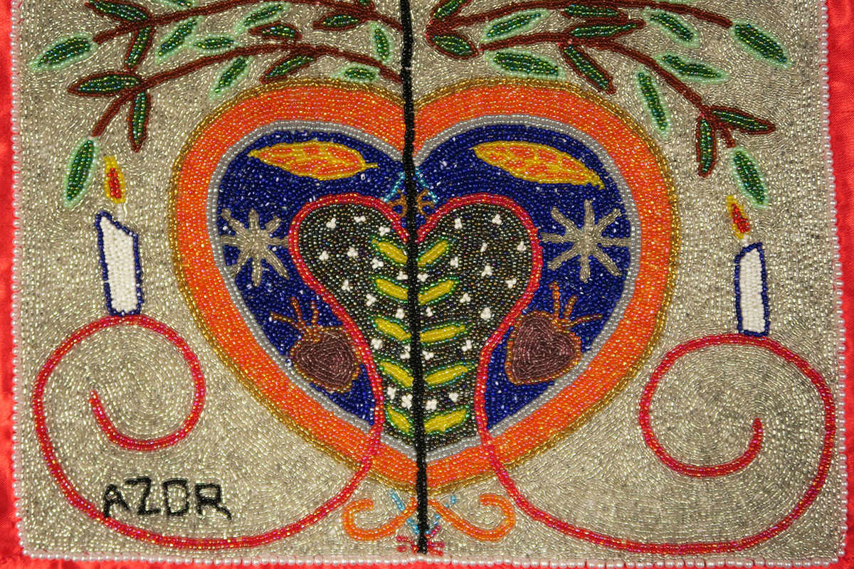 Erzulie Freda Beaded Vodou Flag