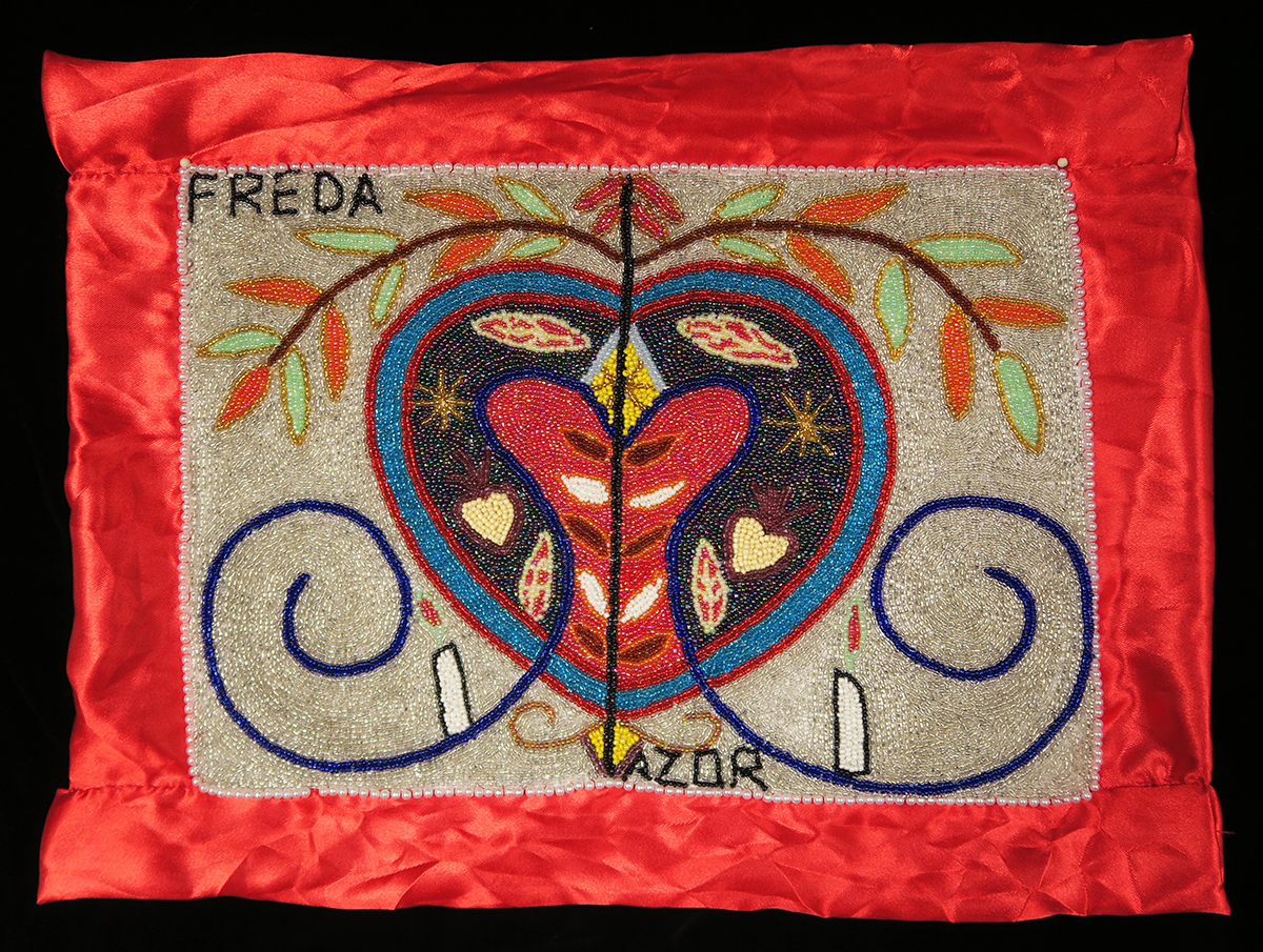 Erzulie Freda Beaded Vodou Flag