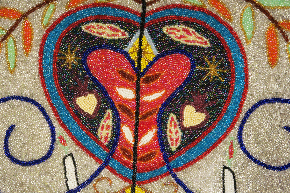 Erzulie Freda Beaded Vodou Flag