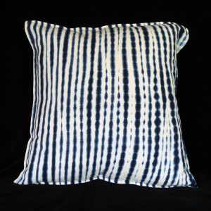 Resist-dyed Indigo Pillow by Aissata Namoko of Mali