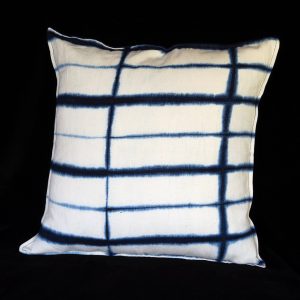 Resist-dyed Indigo Pillow by Aissata Namoko of Mali