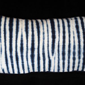 Resist-dyed Indigo Pillow from Mali