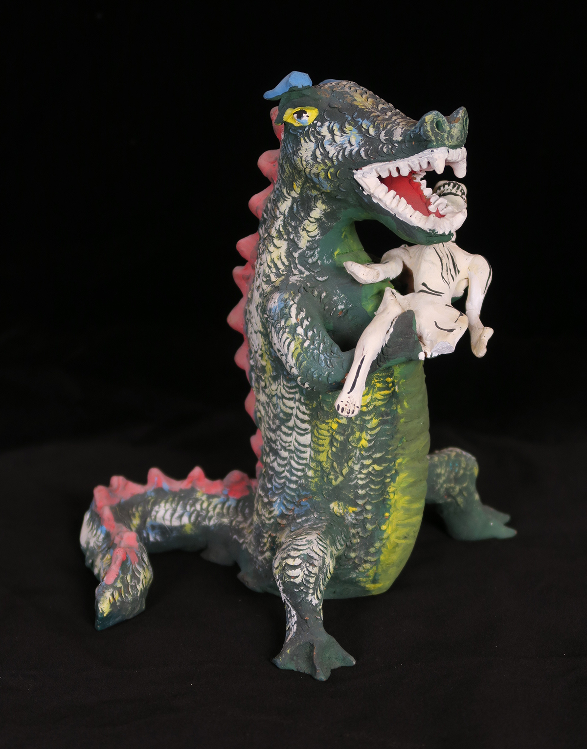 Hungry Dinosaur - Vintage Sculpture