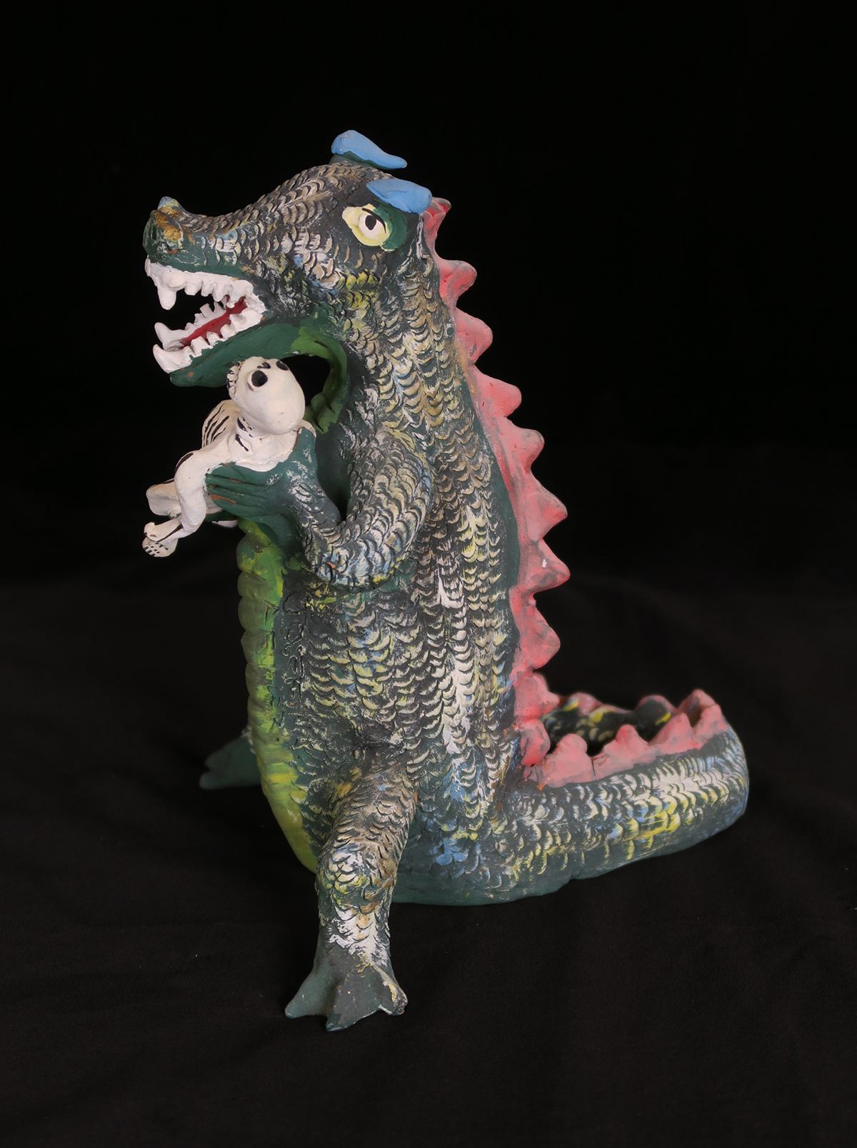 Hungry Dinosaur - Vintage Sculpture