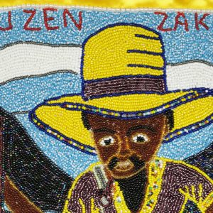 "Couzen Zaka" Beaded Vodou Flag