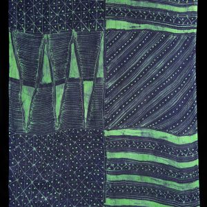 Batik Shawl on Rayon by Gasali Adeyemo